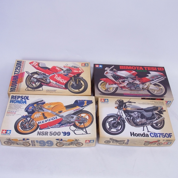 実際に弊社で買取させて頂いた【未組立】タミヤ 1/12 ヤマハ TZ250M/レプソル ホンダ NSR500/ビモータ テージ1D等 4点セットの画像 5枚目