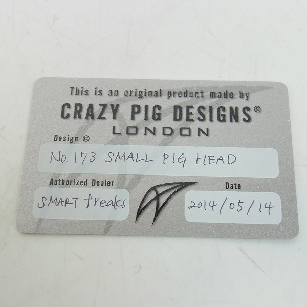 実際に弊社で買取させて頂いた【ギャラ有】CRAZY PIG/クレイジーピッグ スモールピッグヘッドリングの画像 6枚目