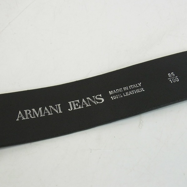 実際に弊社で買取させて頂いたARMANI JEANS/アルマーニジーンズ レザー ベルト 85/100の画像 4枚目