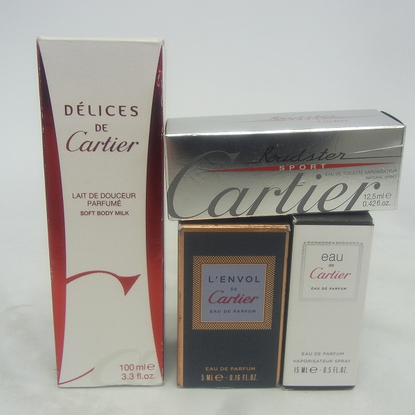 実際に弊社で買取させて頂いたCartier/カルティエ 香水 スプレイ ソフトボディミルク等 4点セット