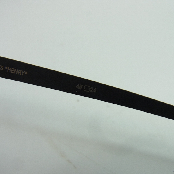実際に弊社で買取させて頂いたMYKITA/マイキータ DECADES HENRY/ヘンリー ボストン型 メガネフレーム ブラックの画像 6枚目