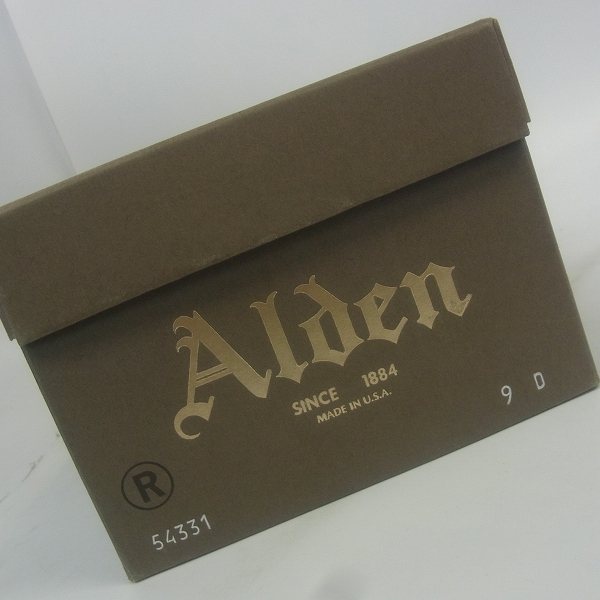 実際に弊社で買取させて頂いたAlden/オールデン コードバン Vチップドレスシューズ/54331/9Dの画像 7枚目