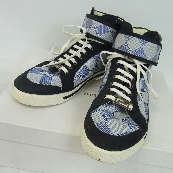 実際に弊社で買取させて頂いたVERSACE/ヴェルサーチ Jacquard High Top Hi Top Nubuck メデューサ ハイカットスニーカー DSU4608/42