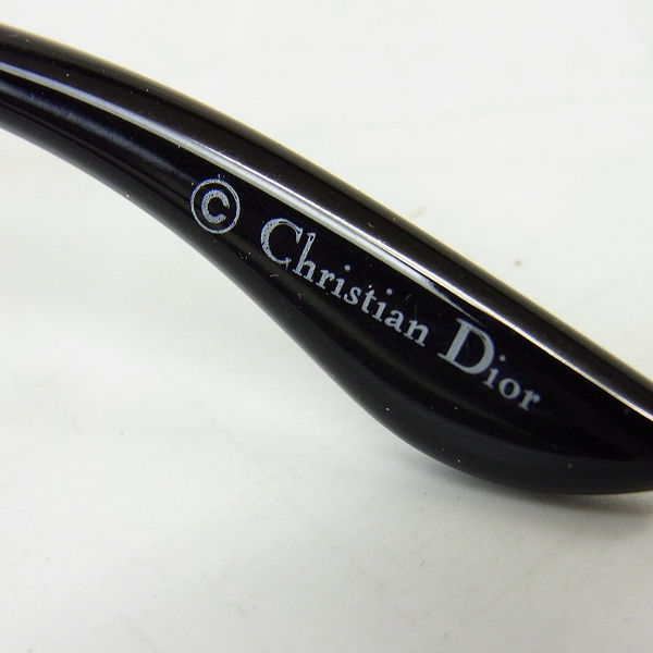 実際に弊社で買取させて頂いたChristian Dior/クリスチャンディオール サングラス プラスチック ダークグレー×黒 584LFの画像 5枚目