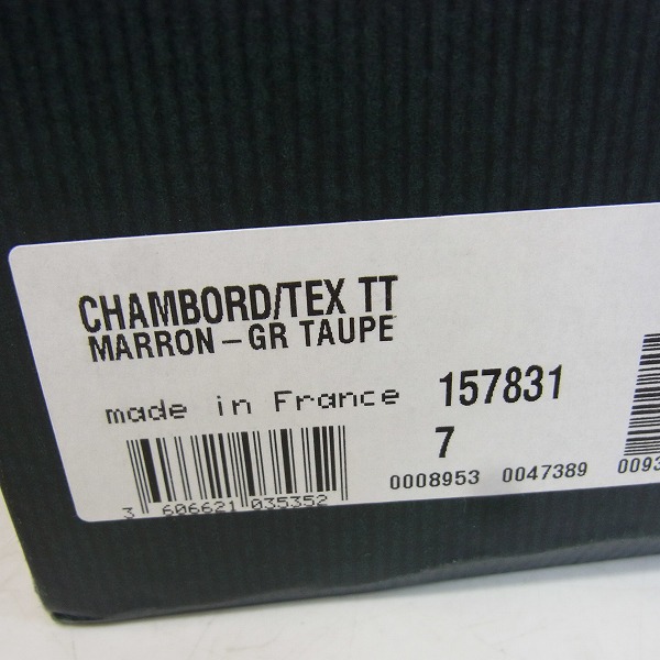 実際に弊社で買取させて頂いたParaboot/パラブーツ CHAMBORD/TEX TT/シャンボード 型押しレザー Uチップ レザーシューズ/7の画像 9枚目