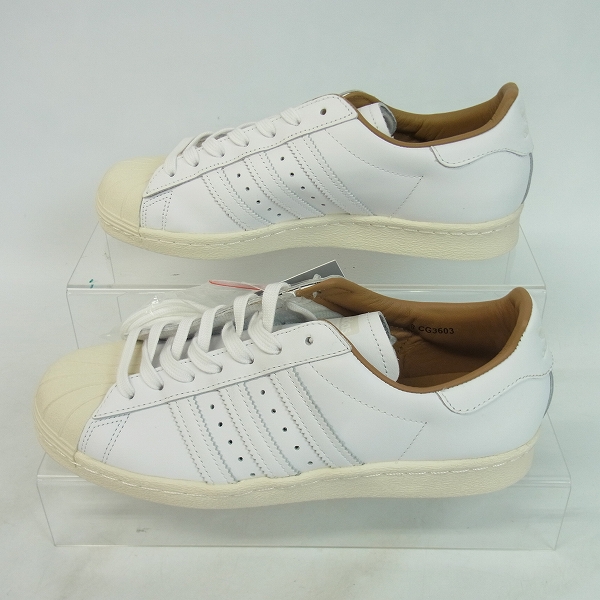 実際に弊社で買取させて頂いた【未使用】アディダス×エディフィス SUPER STAR 80s EDIFICE CG3603/26.5の画像 3枚目
