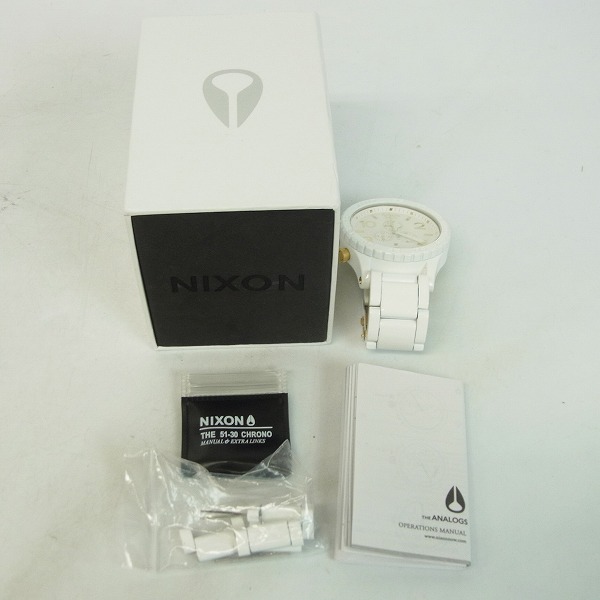 実際に弊社で買取させて頂いたNIXON/ニクソン クォーツ腕時計 THE 51-30 A083-1035【動作未確認】の画像 6枚目