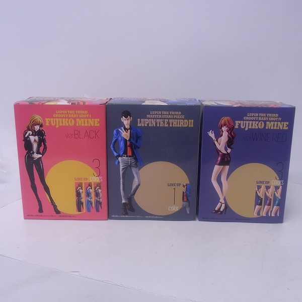 実際に弊社で買取させて頂いた【未開封】プライズ CRANEKING BANPRESTO ルパン三世 ルパン/峰不二子 フィギュア 3点セット