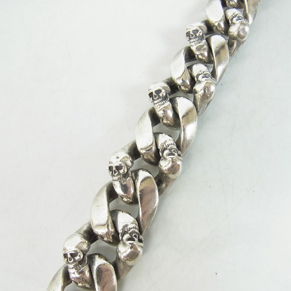実際に弊社で買取させて頂いたSTANLEY GUESS/スタンリーゲス スカルクリップ/ファンシーリンク ブレスレットの画像 5枚目