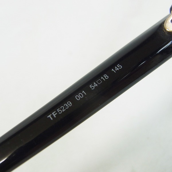 実際に弊社で買取させて頂いたTom Ford/トムフォード メガネ フレーム TF-5239 ブラックの画像 3枚目