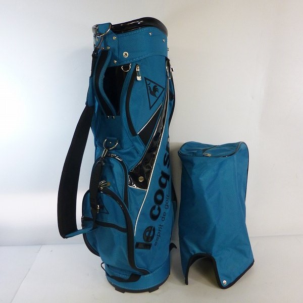 実際に弊社で買取させて頂いた★le coq sportif/ル・コック 軽量キャディバッグ QQ1233 9型(47インチ対応) 2016年モデル ブルー