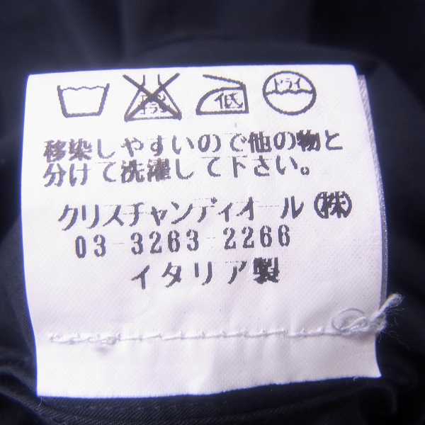 実際に弊社で買取させて頂いたChristian Dior/クリスチャンディオール 長袖シャツ 刺繍 ブラックの画像 3枚目