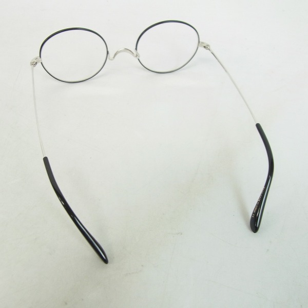 実際に弊社で買取させて頂いたOLIVER GOLDSMITH/オリバーゴールドスミス 眼鏡/メガネフレーム Oliver Oban Silver/BKの画像 1枚目