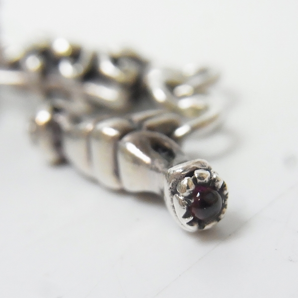 実際に弊社で買取させて頂いたロードキャメロット 燭台モチーフペンダントトップ/ガーネットチェーン LC163/LC1102の画像 7枚目