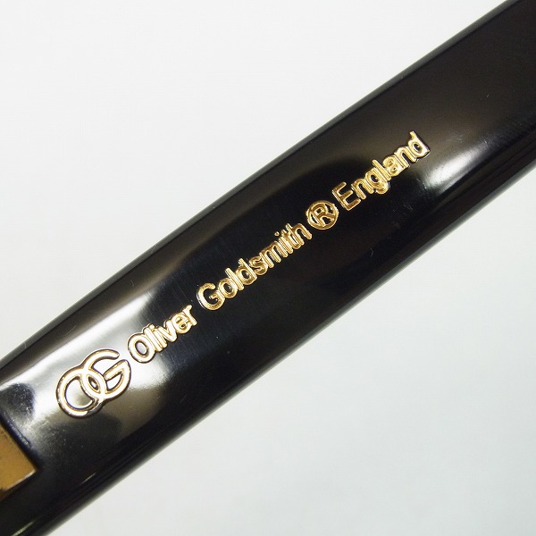 実際に弊社で買取させて頂いたOLIVER GOLDSMITH/オリバーゴールドスミス CONSUL 眼鏡/メガネフレームの画像 4枚目