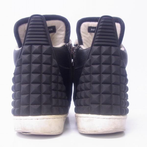 実際に弊社で買取させて頂いたDIET BUTCHER SLIM SKIN/ダイエットブッチャー スリムスキン ラバースタッズハイカットスニーカー 41の画像 1枚目