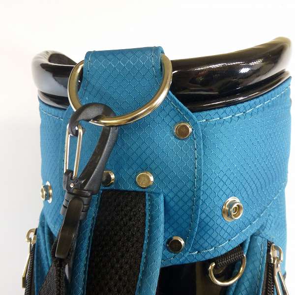 実際に弊社で買取させて頂いた★le coq sportif/ル・コック 軽量キャディバッグ QQ1233 9型(47インチ対応) 2016年モデル ブルーの画像 4枚目