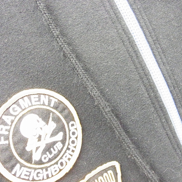 実際に弊社で買取させて頂いたNEIGHBORHOOD/ネイバーフッド×FRAGMENT DESIGN/フラグメントデザイン 09AW "CLIB/C-HOODED.LS" スウェットジップ パーカーの画像 5枚目