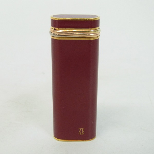 実際に弊社で買取させて頂いたCartier/カルティエ ガスライター レッド×ゴールド