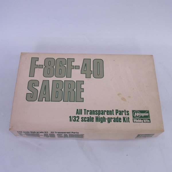 実際に弊社で買取させて頂いたハセガワ 1/32 F-86F-40 SABRE /セイバー クリアパーツver. 