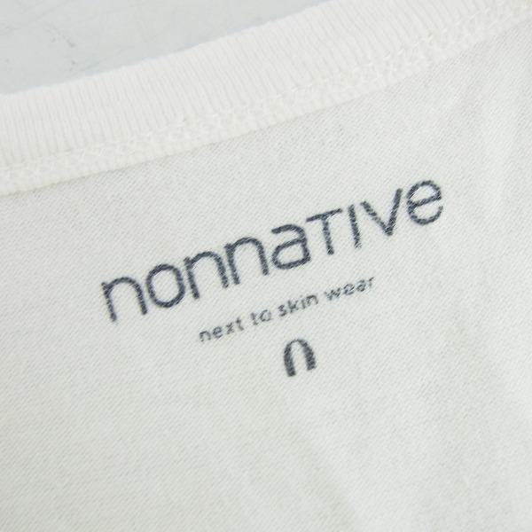 実際に弊社で買取させて頂いたNONNATIVE/ノンネイティブ 胸ポケット無地Tシャツ/カットソー/ホワイト/0/2点セットの画像 2枚目