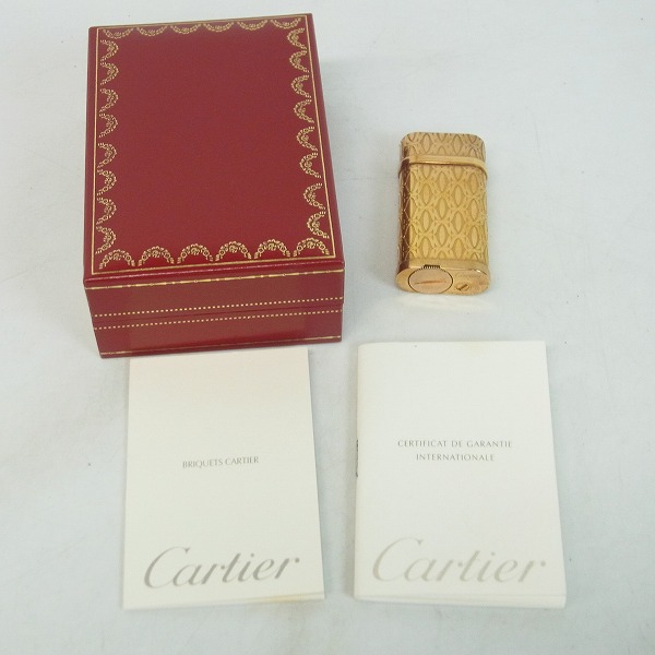 実際に弊社で買取させて頂いたCartier/カルティエ ハッピーバースデー ガスライター ゴールドの画像 4枚目