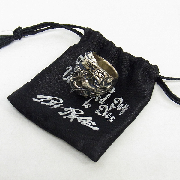 実際に弊社で買取させて頂いたRat Race/ラットレース Give No Take No Skull Ring/スカルリング の画像 7枚目