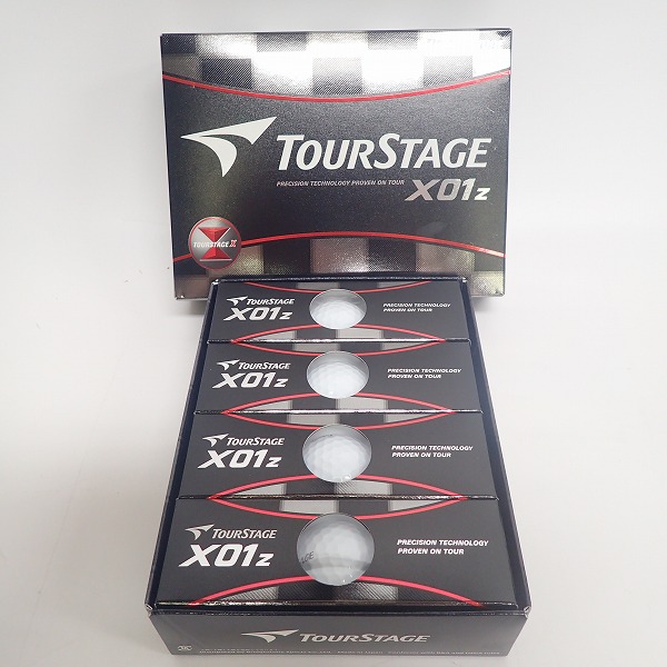 実際に弊社で買取させて頂いた【未使用】BRIDGESTONE/ブリヂストン TOURSTAGE/ツアーステージ X01z ゴルフボール 白 1ダース 