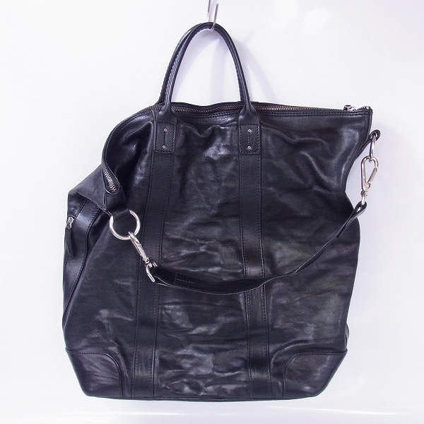 実際に弊社で買取させて頂いたDaniel&Bob/ダニエル＆ボブ 2WAYレザートートバッグ/ショルダーバッグ ブラックの画像 1枚目