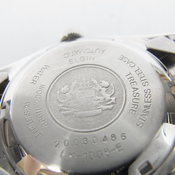 実際に弊社で買取させて頂いたELGIN/エルジン 自動巻き 腕時計 FK-1008-Eの画像 3枚目