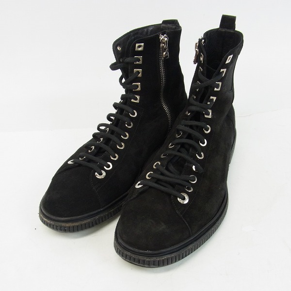 実際に弊社で買取させて頂いたJIMMY CHOO/ジミーチュー 16-17AW Kurtブーツ スエード/サイドジップ/レースアップ 42.5