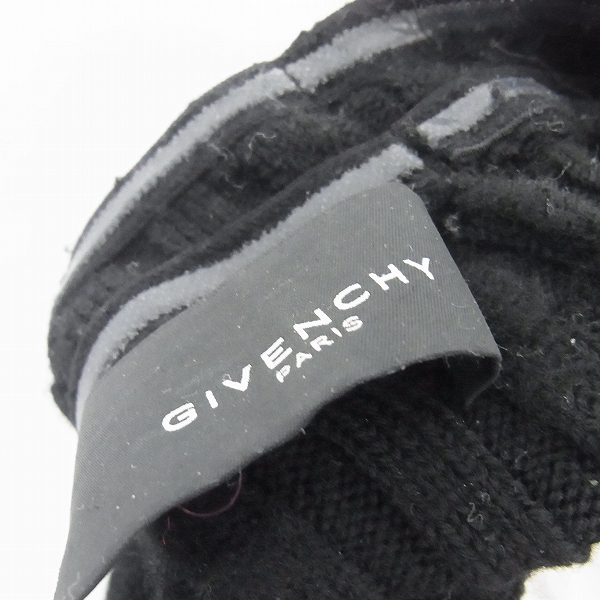 実際に弊社で買取させて頂いたGIVENCHY/ジバンシィ ニット レッグウォーマー 黒/XXSの画像 2枚目