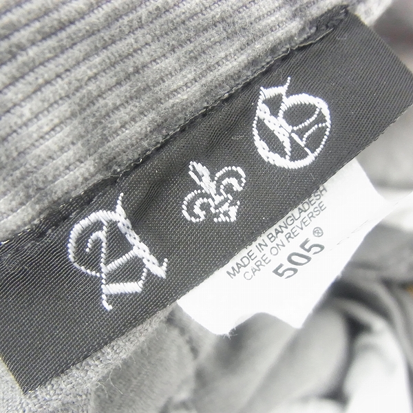 実際に弊社で買取させて頂いたA＆G×LEVIS/エーアンドジー×リーバイス 505 クロスパッチ/クロスボタン コーデュロイパンツ Size：31の画像 5枚目