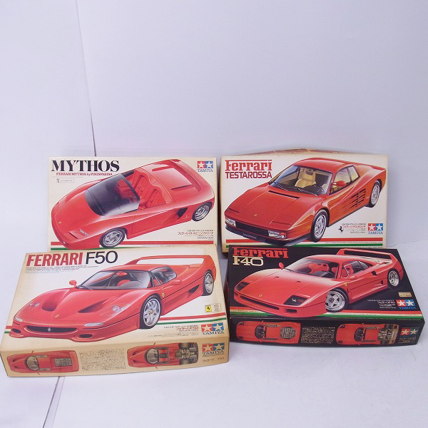 実際に弊社で買取させて頂いたタミヤ 1/24 フェラーリ F50 / F40 / ミトス / テスタロッサ 4点セット