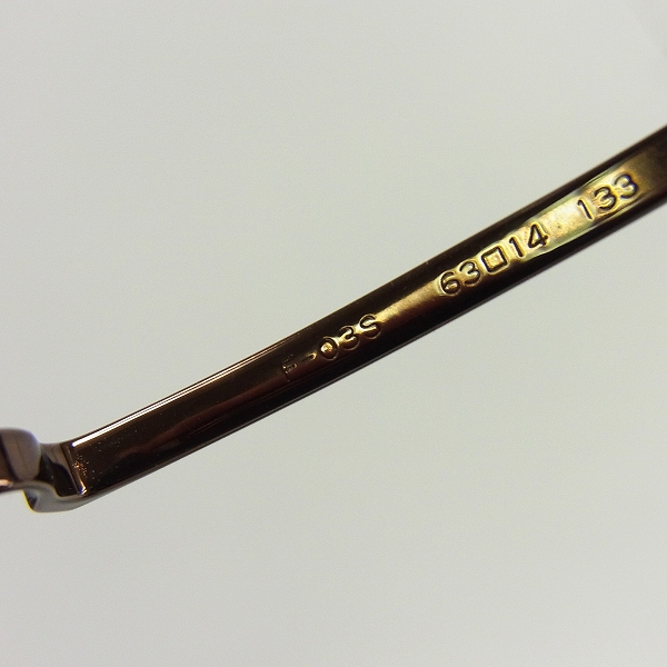 実際に弊社で買取させて頂いた999.9/フォーナインズ feel sun ティアドロップ サングラス ブラウンデミ F-03S の画像 4枚目