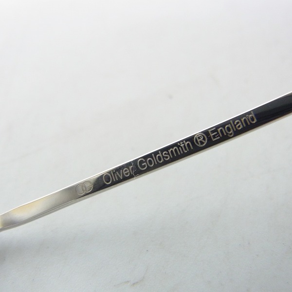 実際に弊社で買取させて頂いたOLIVER GOLDSMITH/オリバーゴールドスミス 眼鏡/メガネフレーム Oliver Oban Silver/BKの画像 4枚目