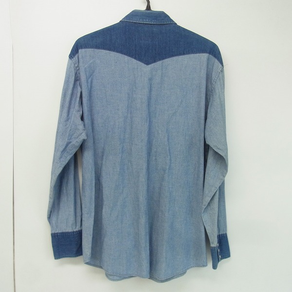 実際に弊社で買取させて頂いたSUGARCANE/シュガーケーン デニムウエスタンシャツ の画像 1枚目