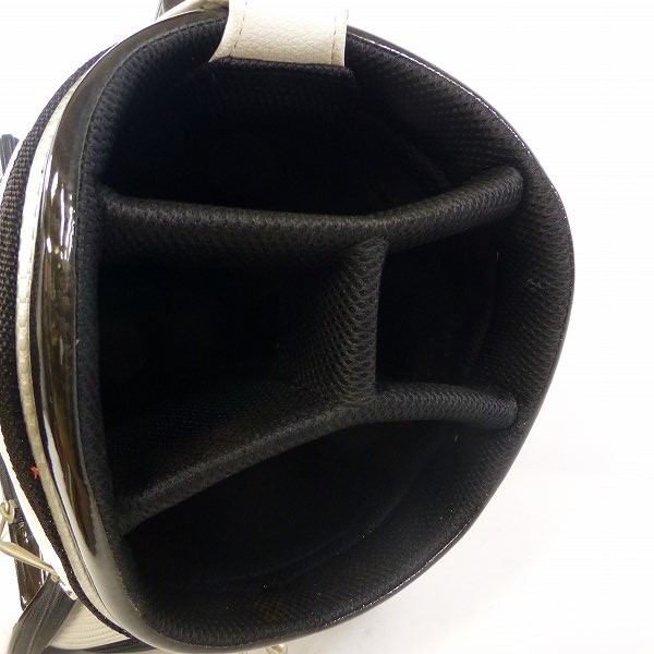 実際に弊社で買取させて頂いた★TaylorMade/テーラーメイド 4分割キャディバッグ CBG582 ホワイト/ブラックの画像 2枚目
