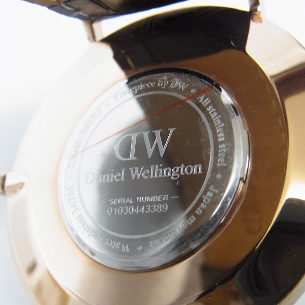 実際に弊社で買取させて頂いたDaniel Wellington/ダニエル ウェリントン メンズ 時計 40mm DW0111【動作未確認】の画像 3枚目