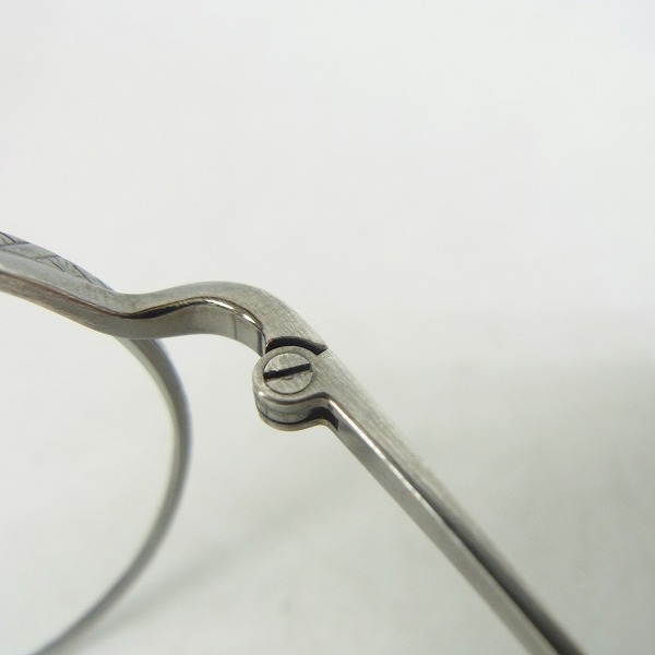 実際に弊社で買取させて頂いたOLIVER GOLDSMITH/オリバーゴールドスミス 眼鏡/メガネフレーム CHARLES 47 Antique Silverの画像 5枚目