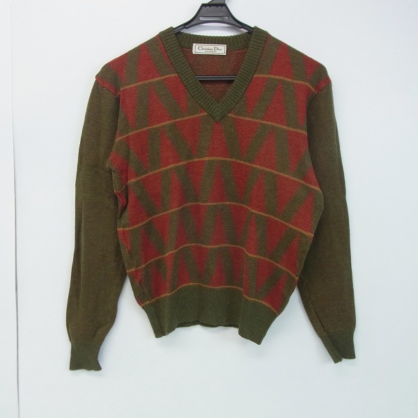 実際に弊社で買取させて頂いたChristian Dior/クリスチャンディオール アルパカ混 Vネック ニット/L