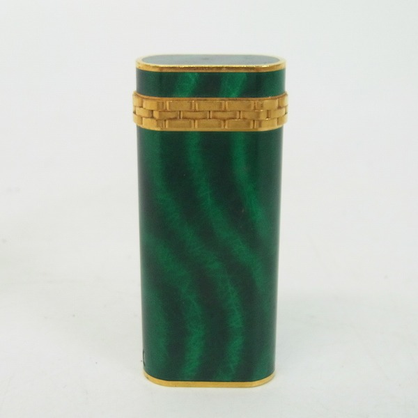 実際に弊社で買取させて頂いたCartier/カルティエ ガスライター グリーン×ゴールド