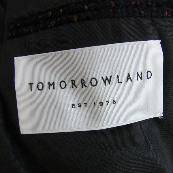 実際に弊社で買取させて頂いたtomorrowland/トゥモローランド ウールニット テーラードジャケット 48の画像 2枚目