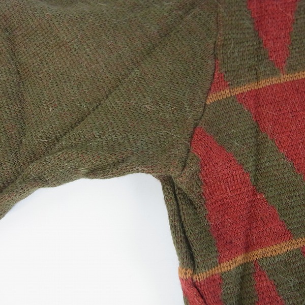 実際に弊社で買取させて頂いたChristian Dior/クリスチャンディオール アルパカ混 Vネック ニット/Lの画像 4枚目