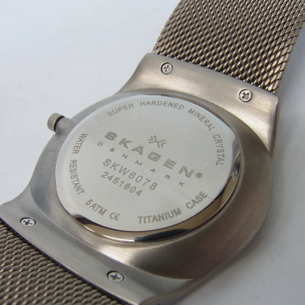 実際に弊社で買取させて頂いたSKAGEN/スカーゲン 腕時計 AKTIV SKW6078の画像 3枚目