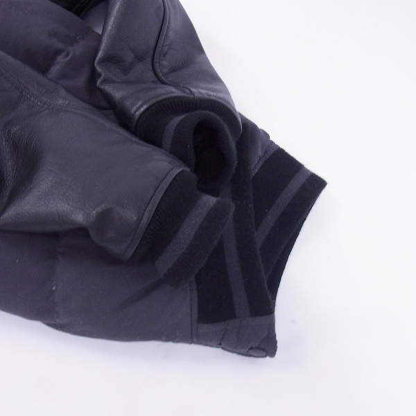 実際に弊社で買取させて頂いたgood enough/グッドイナフ 袖レザーダウンスタジャン/ジャケット/Lの画像 6枚目