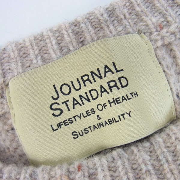 実際に弊社で買取させて頂いたJOURNAL STANDARD/ジャーナルスタンダード ウール クルーネックニット /Lの画像 2枚目