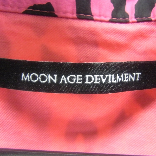 実際に弊社で買取させて頂いた【未使用】Moonage Devilment/ムーンエイジデビルメント プリントオープンカラーシャツ/msh-0063/48の画像 2枚目