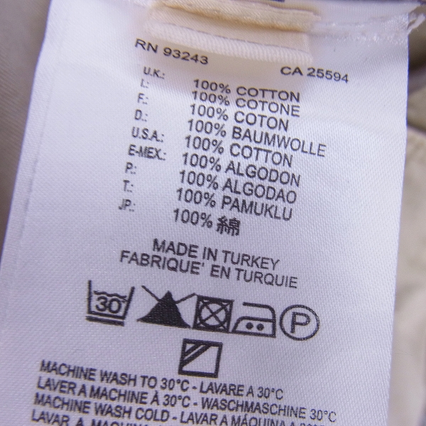 実際に弊社で買取させて頂いたDIESEL BLACK GOLD/ディーゼル ブラック ゴールド コットン Pコート ベージュ/46の画像 3枚目