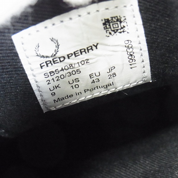 実際に弊社で買取させて頂いたFRED PERRY/フレッドペリー DAVIES PATENT/デイビス パテント SB5408/28の画像 5枚目